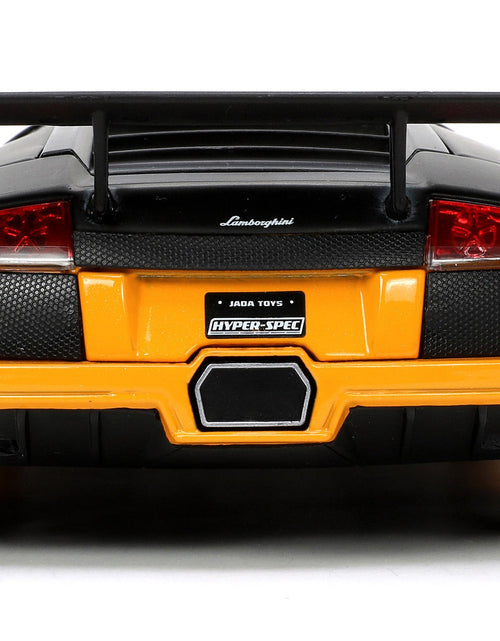Load image into Gallery viewer, Lamborghini Murcielago LP 640 Yellow Metallic and Matt Black "Hyper-Spec" Series 1/24 Diecast Model Car by Jada
