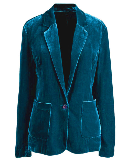 Load image into Gallery viewer, Pocketed Button Up Lapel Collar Blazer
