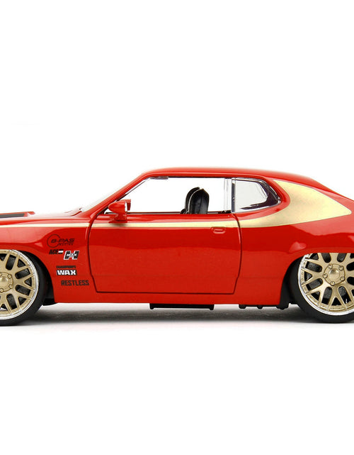 Load image into Gallery viewer, 1972 Plymouth GTX Red with Gold Graphics "Bigtime Muscle" Series 1/24 Diecast Model Car by Jada
