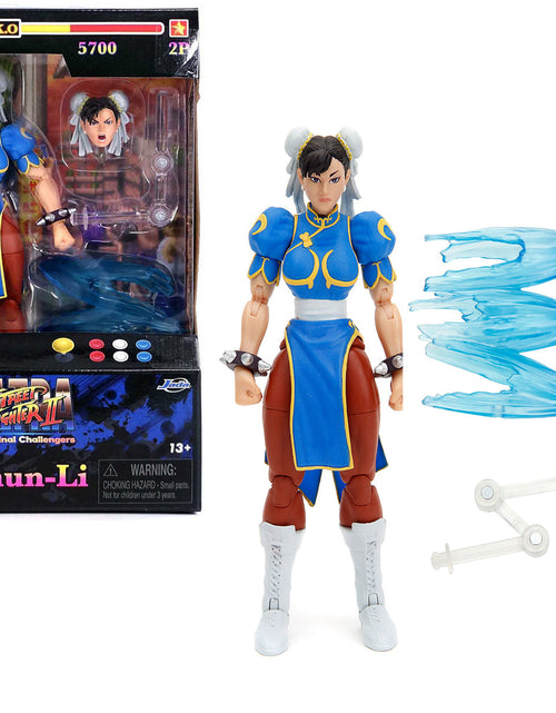 Load image into Gallery viewer, Chun-Li 6" Moveable Figure with Accessories and Alternate Head and Hands "Ultra Street Fighter II: The Final Challengers" (2017) Video Game model by Jada
