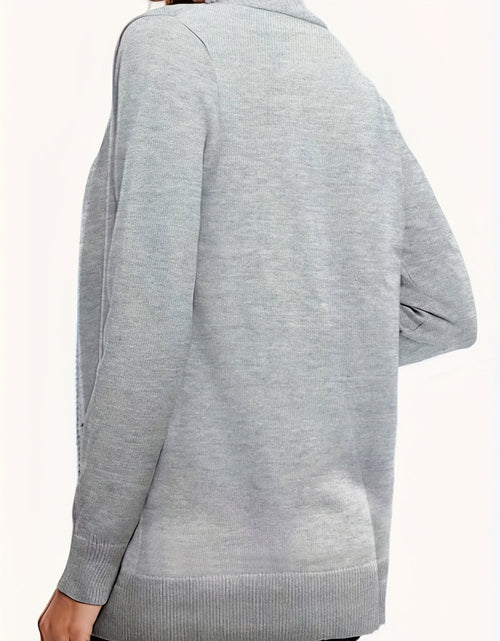 Load image into Gallery viewer, Open Front Long Sleeve Sweater Cardigan
