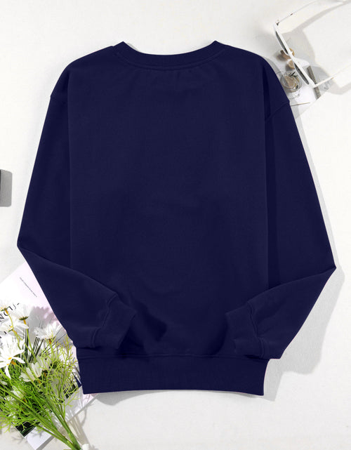 Load image into Gallery viewer, Round Neck Long Sleeve Sweatshirt

