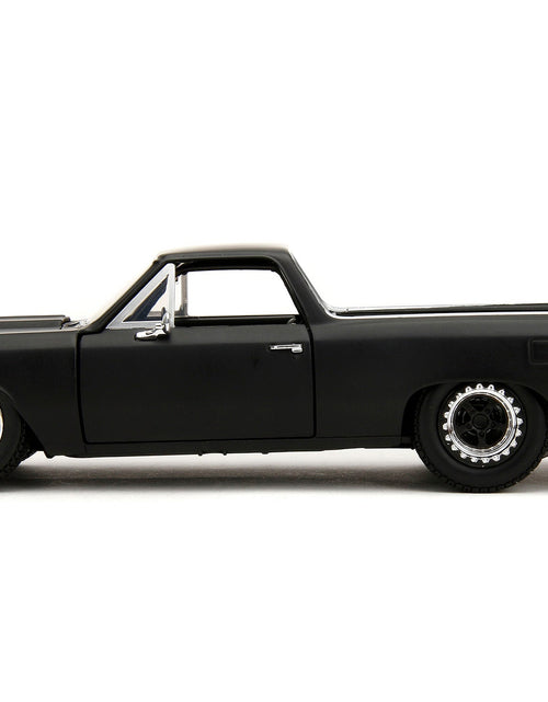 Load image into Gallery viewer, 1967 Chevrolet El Camino Matt Black "Fast &amp; Furious" Series 1/24 Diecast Model Car by Jada
