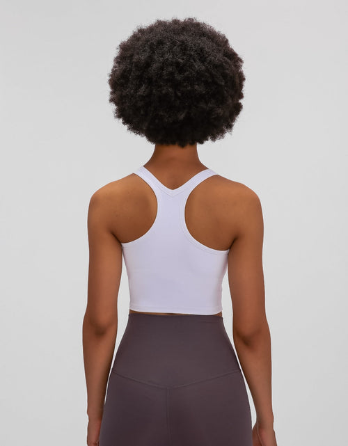 Load image into Gallery viewer, Millennia Scoop Neck Active Tank with Detachable Chest Pads

