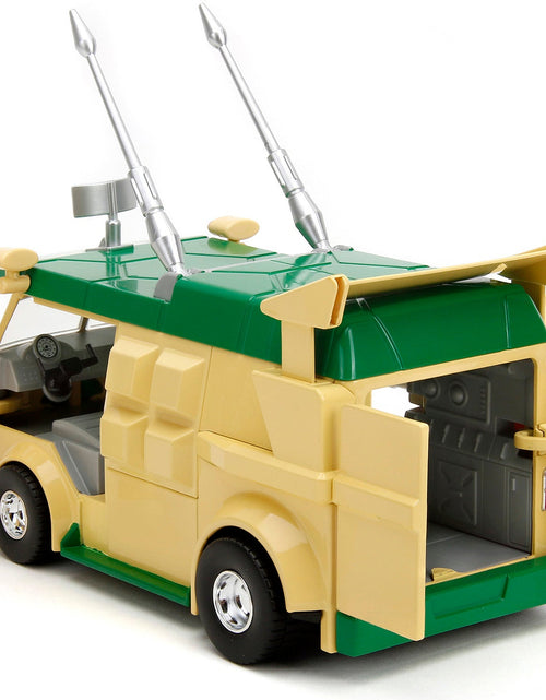 Load image into Gallery viewer, Party Wagon Green and Beige and Donatello Diecast Figure "Teenage Mutant Ninja Turtles" "Hollywood Rides" Series Diecast Model by Jada
