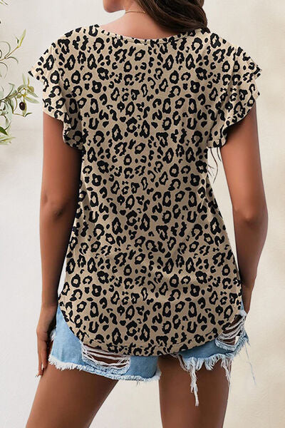 Load image into Gallery viewer, Printed Round Neck Short Sleeve T-Shirt
