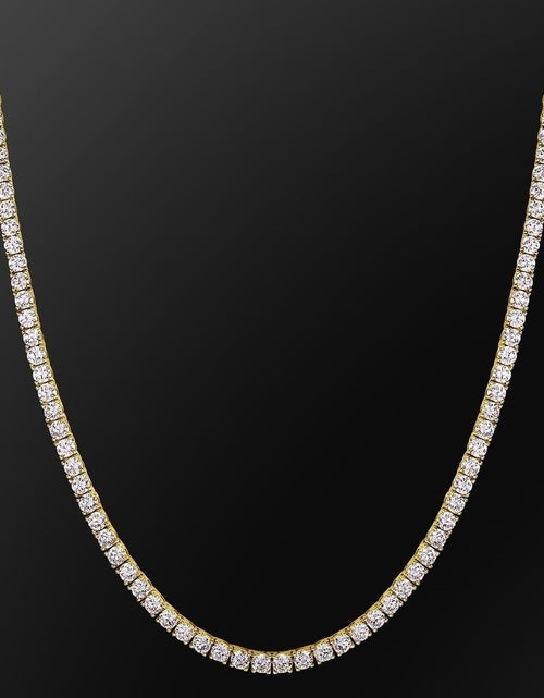 Load image into Gallery viewer, 3/4/5mm Tennis Chain 14K Gold Plated by Bling Proud | Urban Jewelry Online Store
