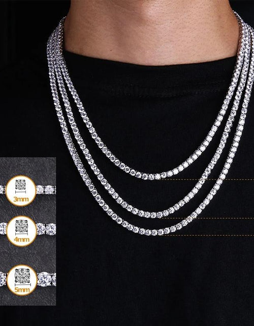 Load image into Gallery viewer, 3/4/5mm Tennis Chain 14K Gold Plated by Bling Proud | Urban Jewelry Online Store
