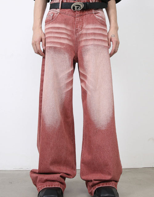 Load image into Gallery viewer, Men's Wide Leg Jeans with Pockets
