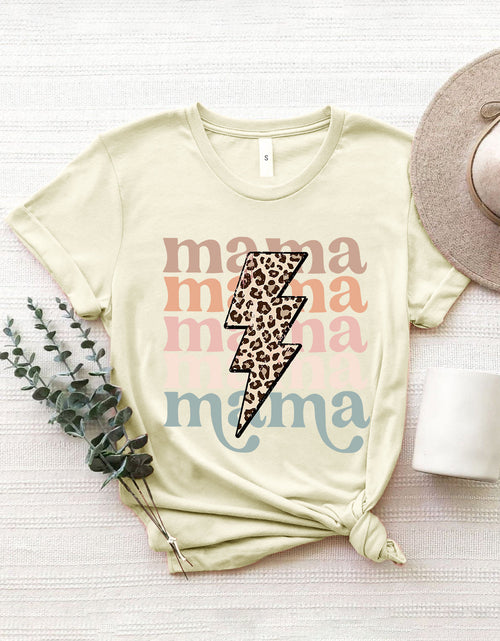 Load image into Gallery viewer, MAMA Round Neck Short Sleeve T-Shirt
