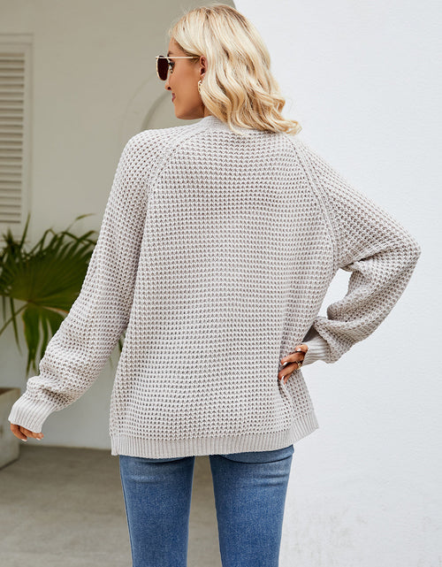 Load image into Gallery viewer, Open Front Long Sleeve Cardigan with Pockets
