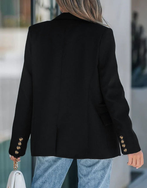Load image into Gallery viewer, Perfee Lapel Collar Long Sleeve Blazer
