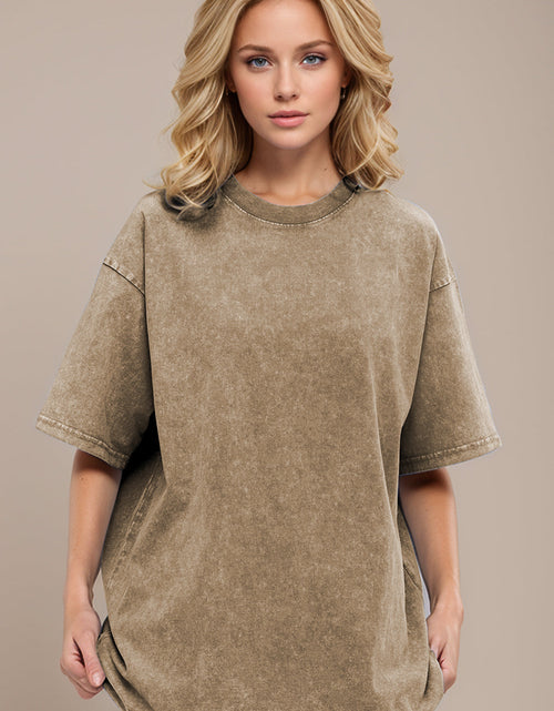 Load image into Gallery viewer, Basic Bae Round Neck Half Sleeve T-Shirt
