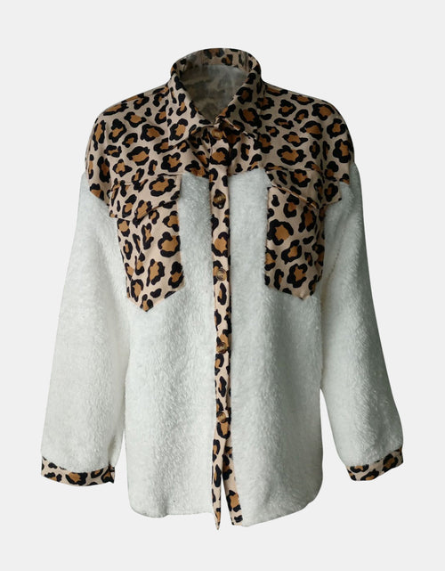 Load image into Gallery viewer, Fuzzy Button Up Long Sleeve Jacket
