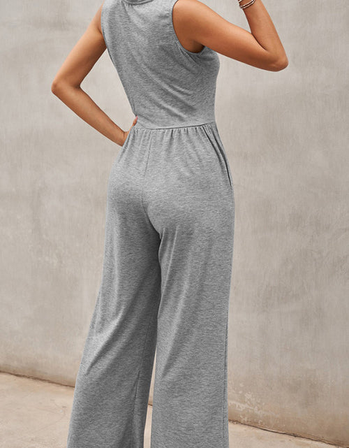 Load image into Gallery viewer, Full Size Scoop Neck Wide Strap Jumpsuit
