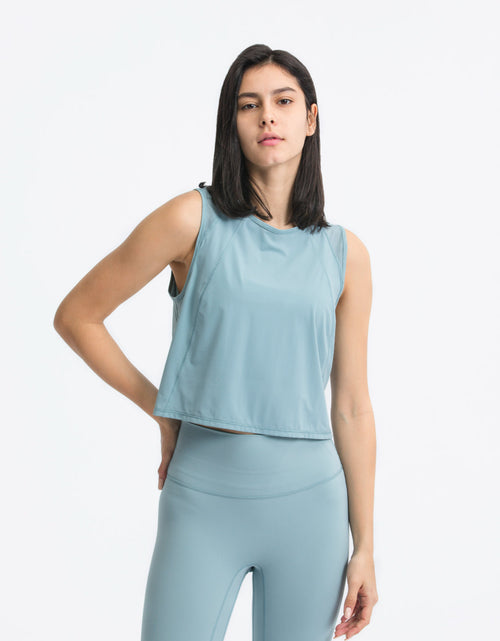 Load image into Gallery viewer, Millennia Round Neck Cropped Active Tank

