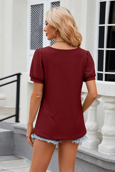 Load image into Gallery viewer, Eyelet Short Sleeve T-Shirt
