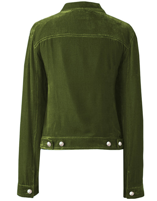 Load image into Gallery viewer, Button Up Long Sleeve Jacket with Chest Pockets
