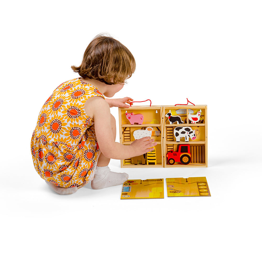 Farm Animal Playbox by Bigjigs Toys US