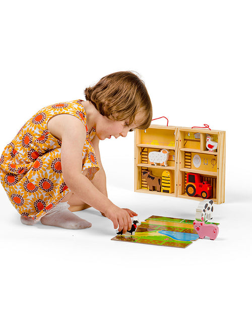 Load image into Gallery viewer, Farm Animal Playbox by Bigjigs Toys US
