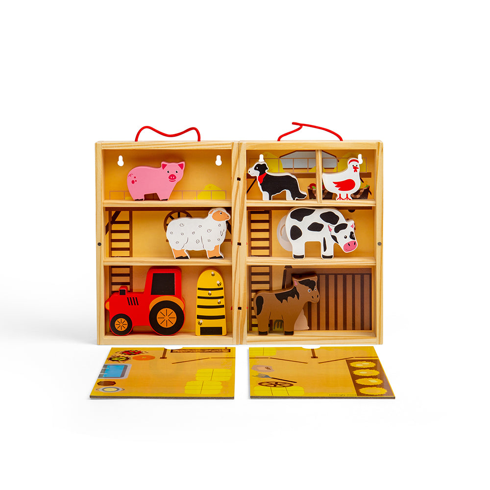 Farm Animal Playbox by Bigjigs Toys US