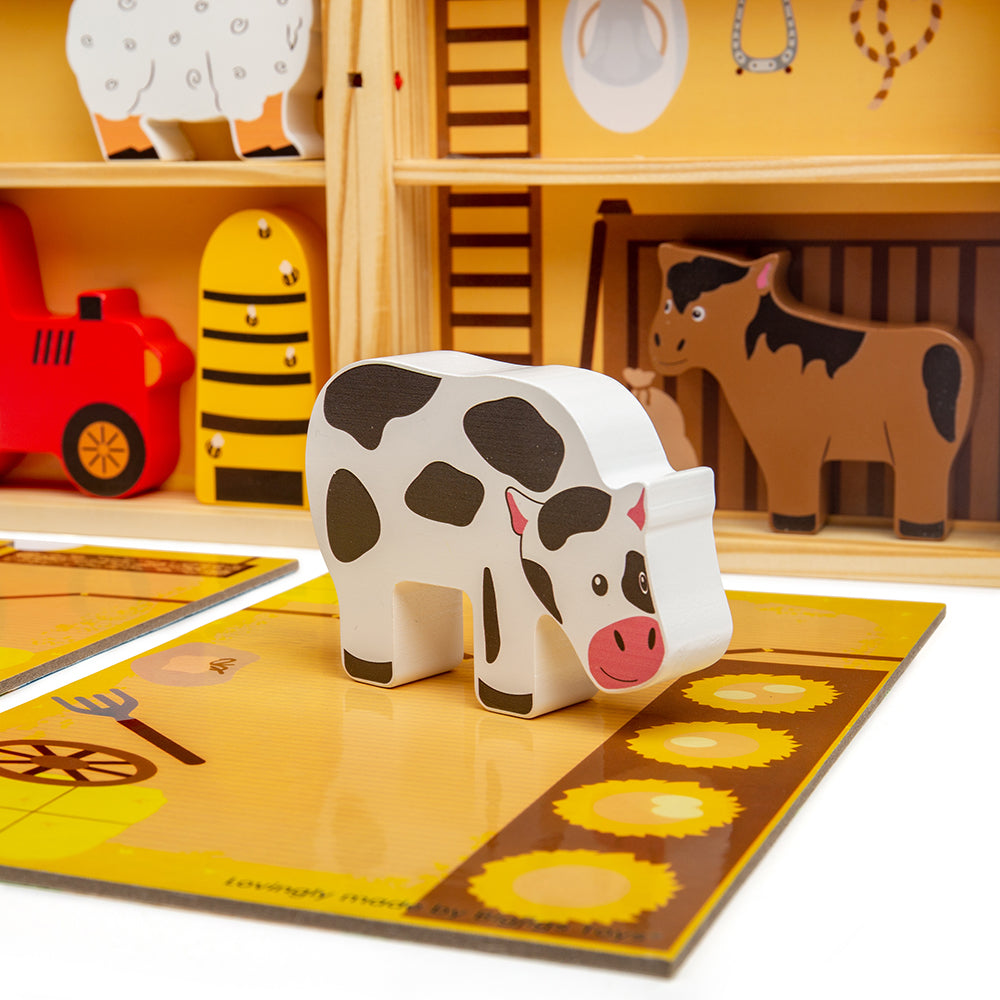 Farm Animal Playbox by Bigjigs Toys US