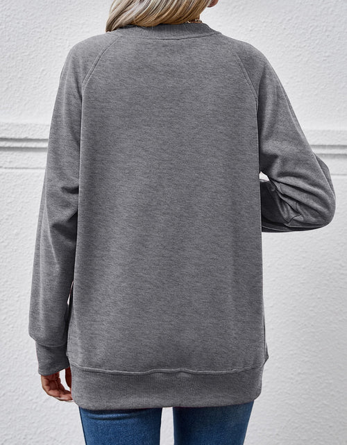 Load image into Gallery viewer, Round Neck Long Sleeve Sweatshirt
