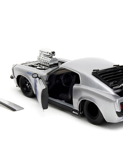 Load image into Gallery viewer, 1970 Ford Mustang Boss 429 Silver Metallic "Highway Drag - Drag Trooper" "Bigtime Muscle" Series 1/24 Diecast Model Car by Jada
