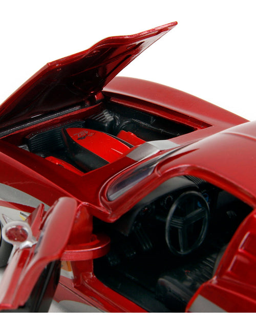 Load image into Gallery viewer, 1963 Chevrolet Corvette Stingray Red Metallic with Silver Graphics "Bigtime Muscle" Series 1/24 Diecast Model Car by Jada
