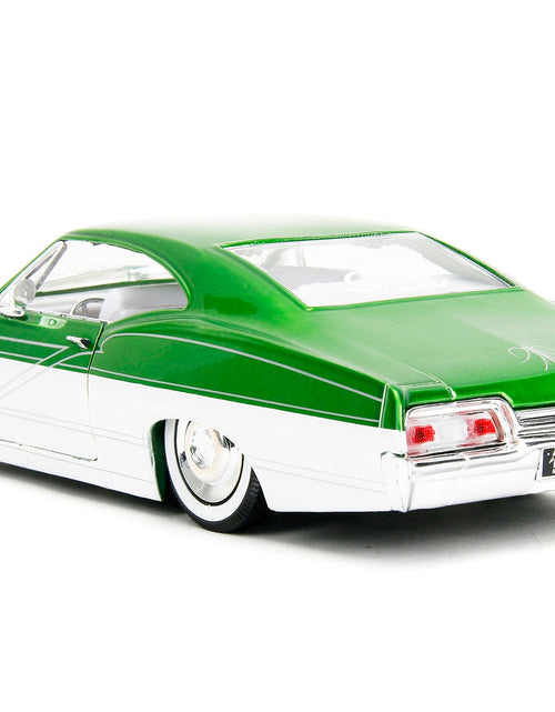 Load image into Gallery viewer, 1967 Chevrolet Impala SS Green Metallic and White with White Interior "Bigtime Muscle" Series 1/24 Diecast Model Car by Jada
