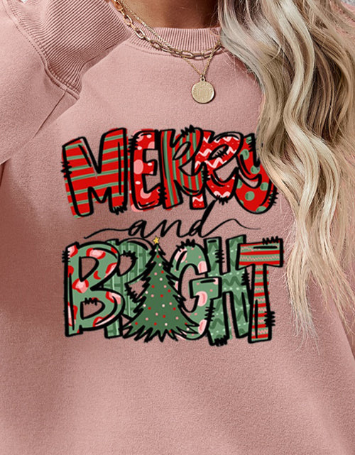 Load image into Gallery viewer, MERRY AND BRIGHT Long Sleeve Sweatshirt
