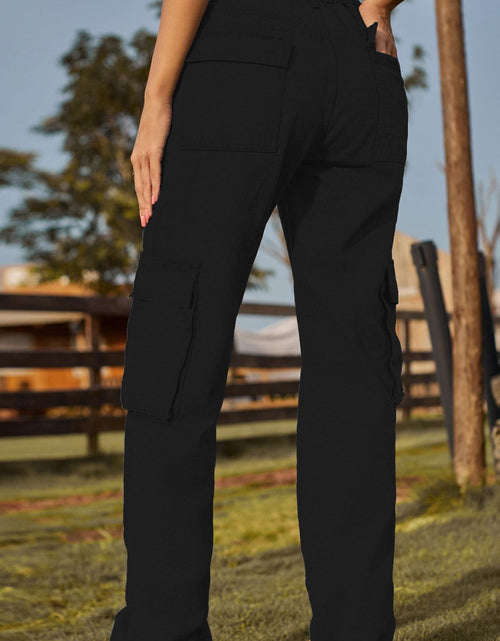 Load image into Gallery viewer, Loose Fit Long Jeans with Pockets
