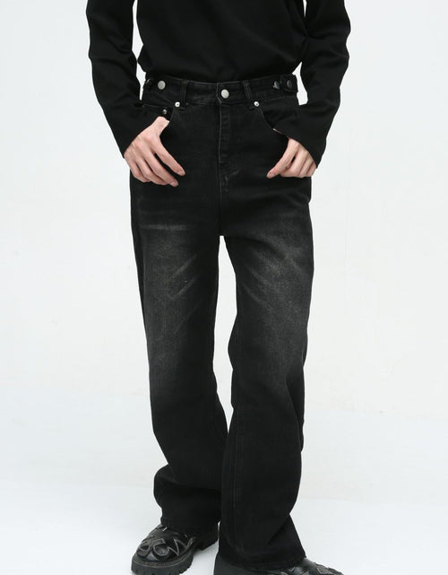 Load image into Gallery viewer, Men's Washed Straight-Leg Jeans

