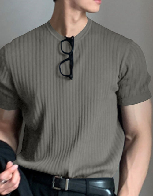 Load image into Gallery viewer, Men's Full Size Round Neck Short Sleeve T-Shirt Plus Size
