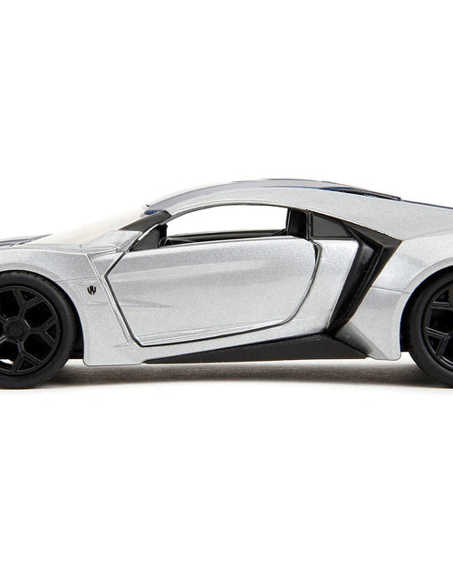 Load image into Gallery viewer, Lykan Hypersport Silver Metallic and Purple "Pink Slips" Series 1/32 Diecast Model Car by Jada
