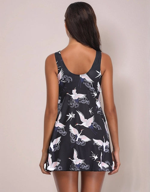 Load image into Gallery viewer, Full Size Printed Slit Plunge One-Piece Swimwear Plus Size
