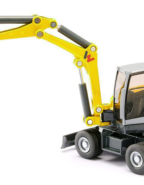 Load image into Gallery viewer, Wacker Neuson EW65 Mobile Excavator Yellow and Gray 1/50 Diecast Model by Siku

