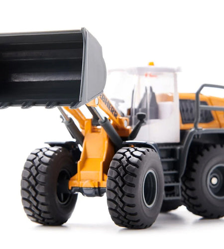 Liebherr L556 Wheel Loader Yellow with White Cabin 1/50 Diecast Model by Siku