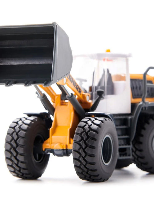 Load image into Gallery viewer, Liebherr L556 Wheel Loader Yellow with White Cabin 1/50 Diecast Model by Siku
