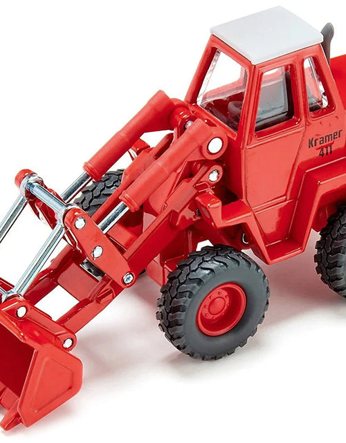 Load image into Gallery viewer, Kramer 411 Wheel Loader Red with White Top 1/50 Diecast Model by Siku
