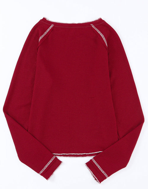 Load image into Gallery viewer, Football Round Neck Long Sleeve Sweatshirt
