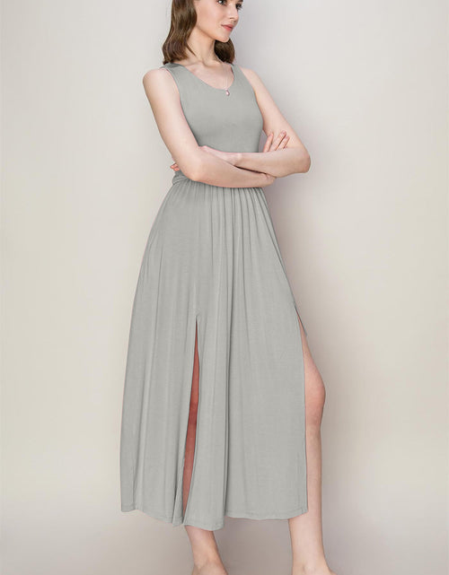 Load image into Gallery viewer, HYFVE Sleeveless Slit Midi Dress
