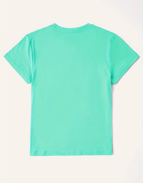Load image into Gallery viewer, Graphic Round Neck Short Sleeve T-Shirt
