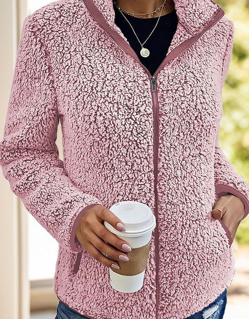 Load image into Gallery viewer, Pocketed Zip Up Turtleneck Jacket
