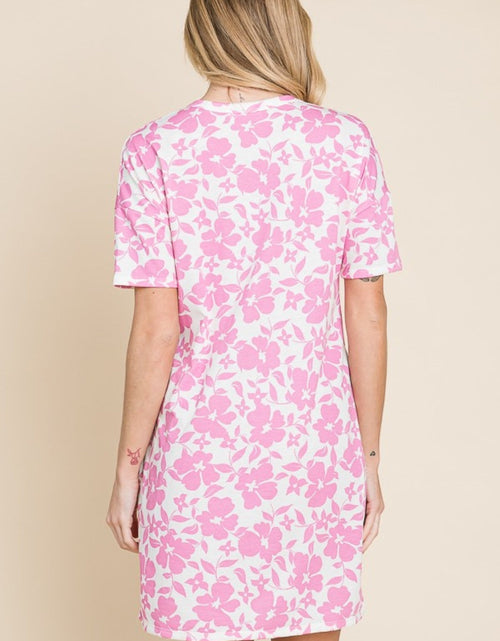 Load image into Gallery viewer, BOMBOM Floral Button Down Mini Dress
