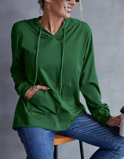 Load image into Gallery viewer, Ivy Lane Drawstring Pocketed Dropped Shoulder Hoodie
