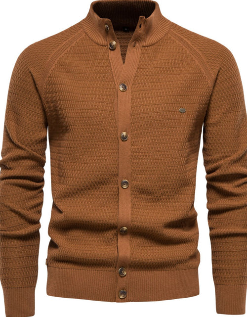 Load image into Gallery viewer, Men's Button Down Long Sleeve Cardigan
