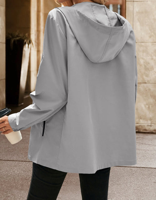 Load image into Gallery viewer, Ivy Lane Pocketed Zip Up Hooded Jacket
