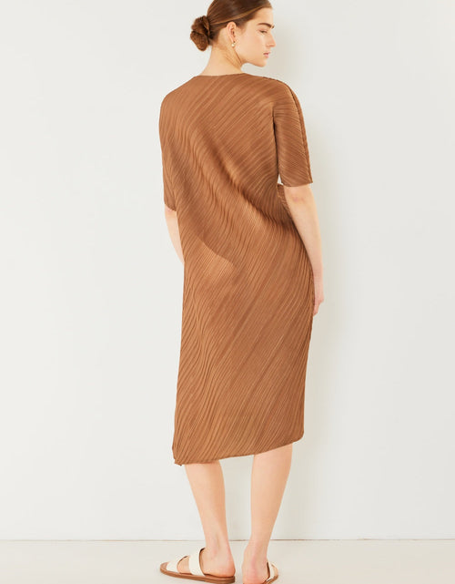 Load image into Gallery viewer, Marina West Swim Pleated Dolman Sleeve Dress
