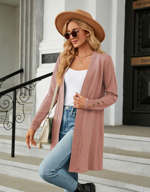 Load image into Gallery viewer, Long Sleeve Open Front Cardigan
